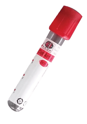 Vacuum Tube Clot Activator (Red Top)
