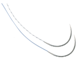 Powertex Suture loaded with needle