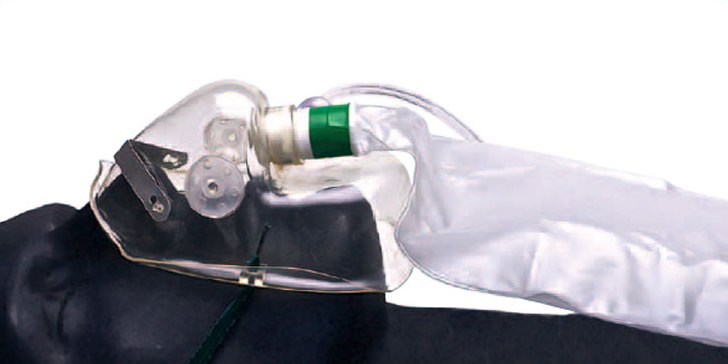 Oxygen mask clearance bag